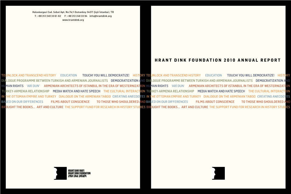 Hrant Dink Foundation 2010 Annual Report