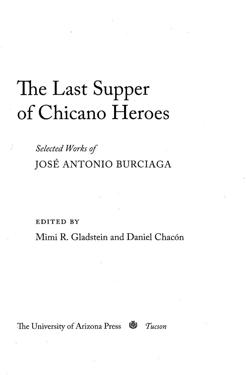 The Last Supper of Chicano Heroes