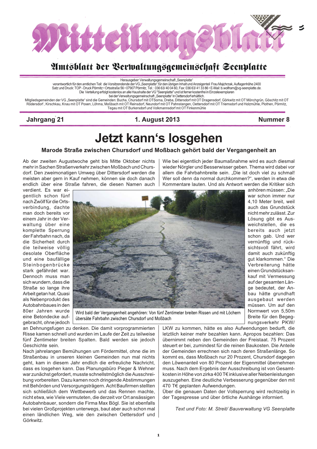 Amtsblatt 08/2013