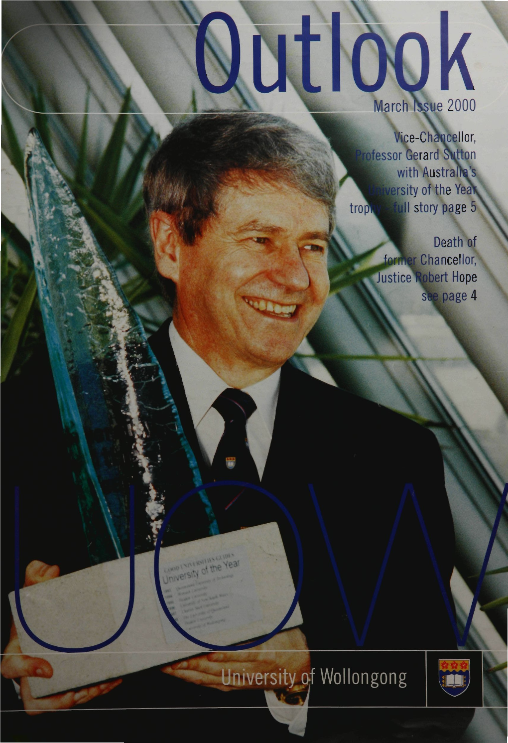 Outlook University of Wollongong Alumni Magazine March 2000