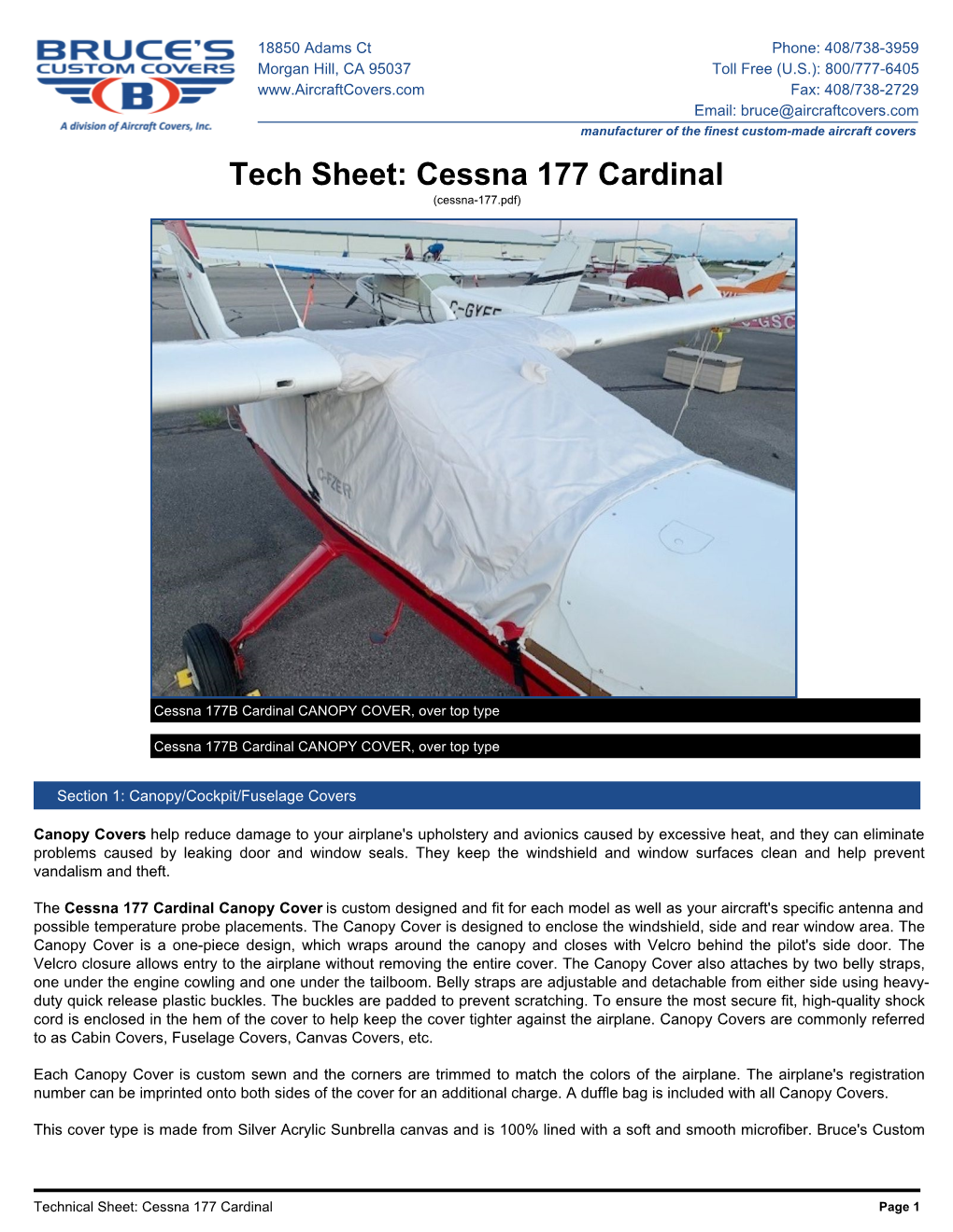 Cessna 177 Cardinal: Covers, Plugs, Sun Shades & More