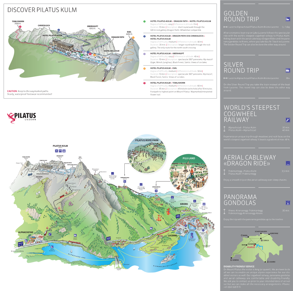 Discover Pilatus Kulm Golden Round Trip