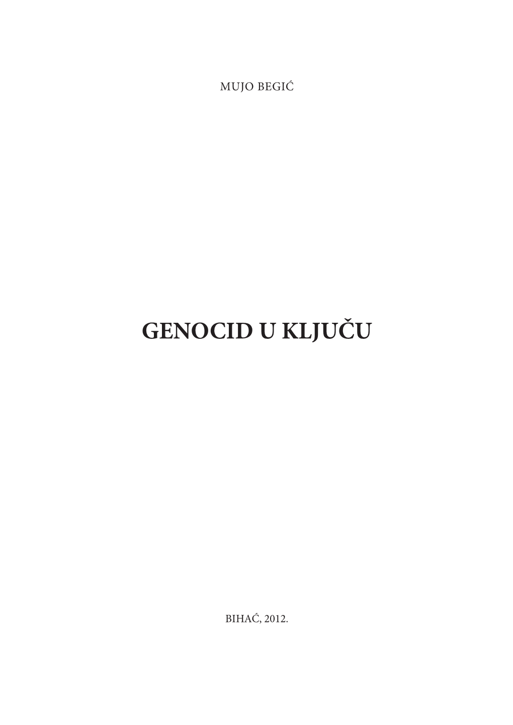 Genocid U Ključu