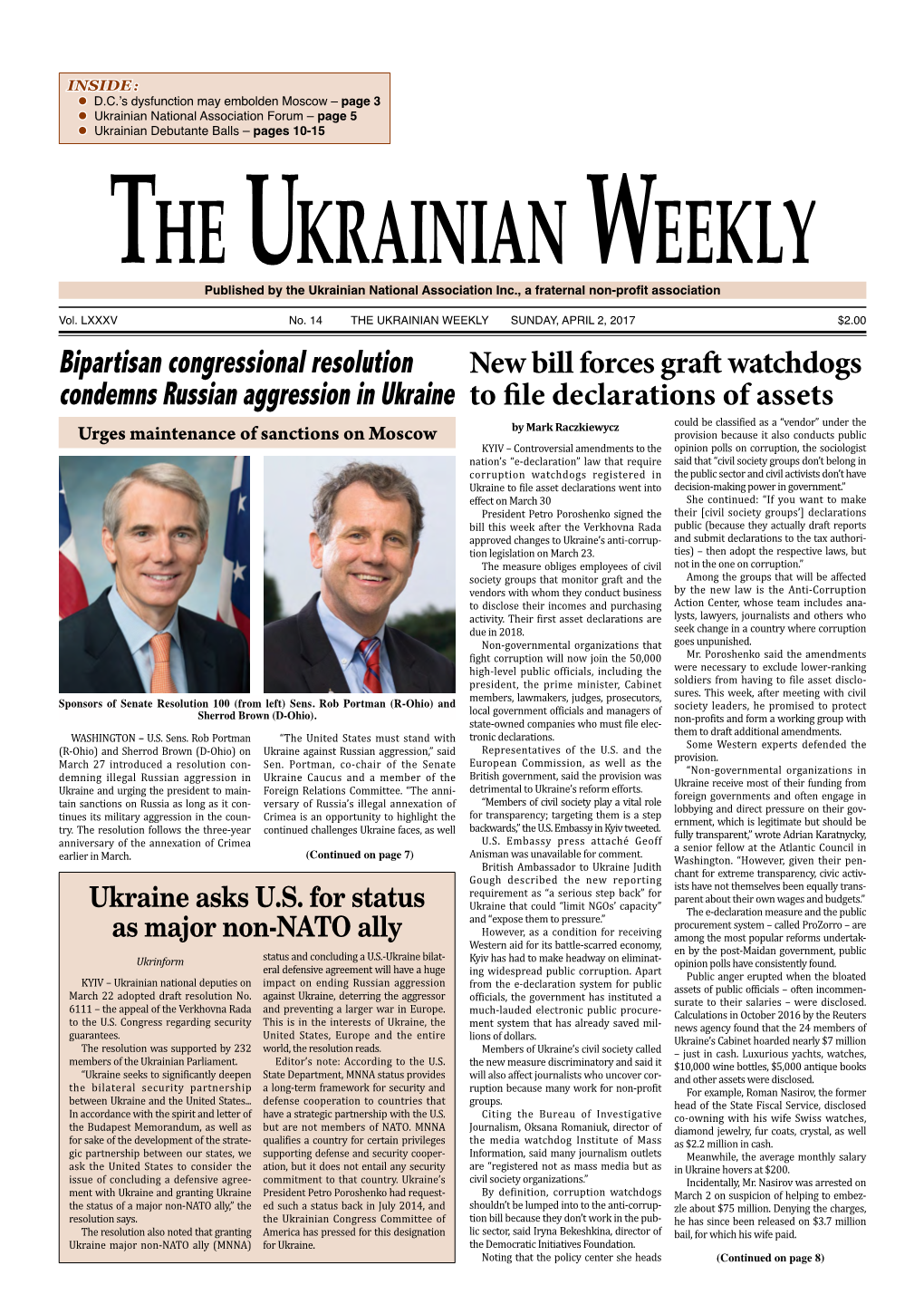 The Ukrainian Weekly, 2017