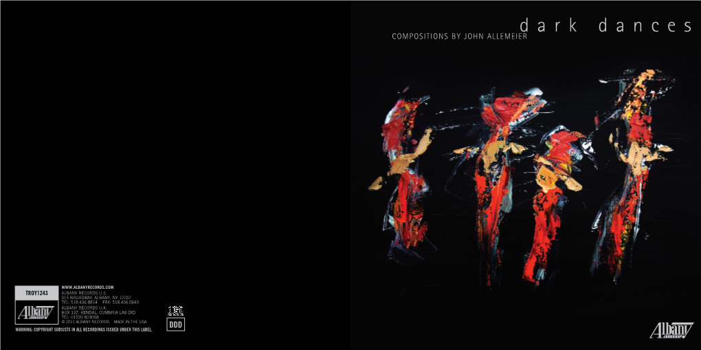 Dark Dances COMPOSITIONS by JOHN ALLEMEIER