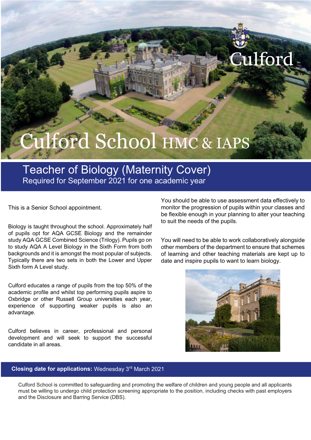 Culford School HMC & IAPS