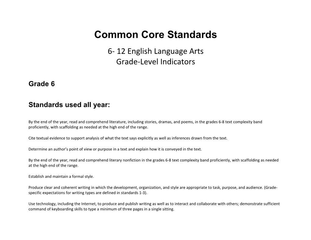 Common Core Standards