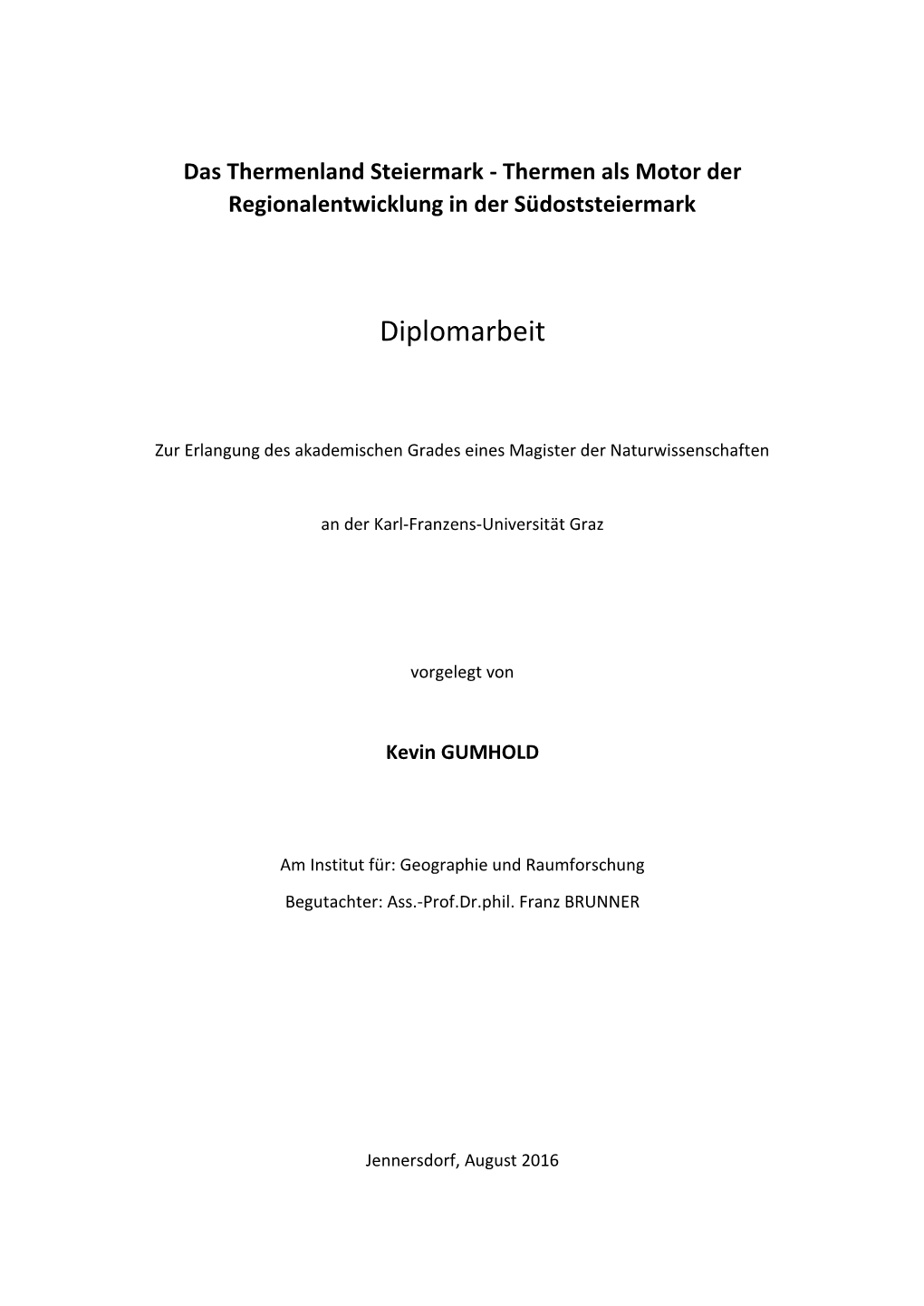 Diplomarbeit