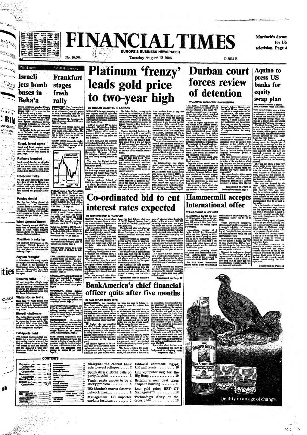 Financial Times , 1986, UK, English