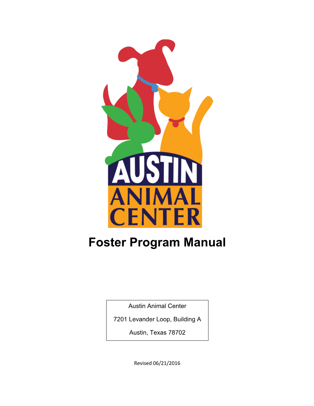 Foster Program Manual