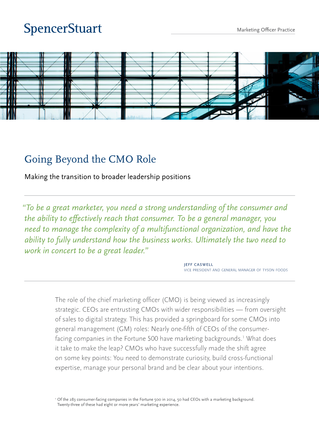 Going Beyond the CMO Role