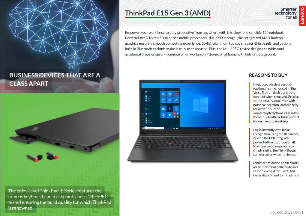 Thinkpad E15 Gen 3 (AMD)