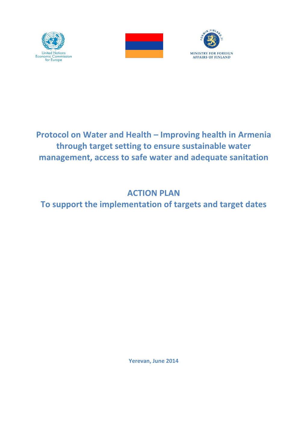 Protocol on Water and Health – Improving Health in Armenia