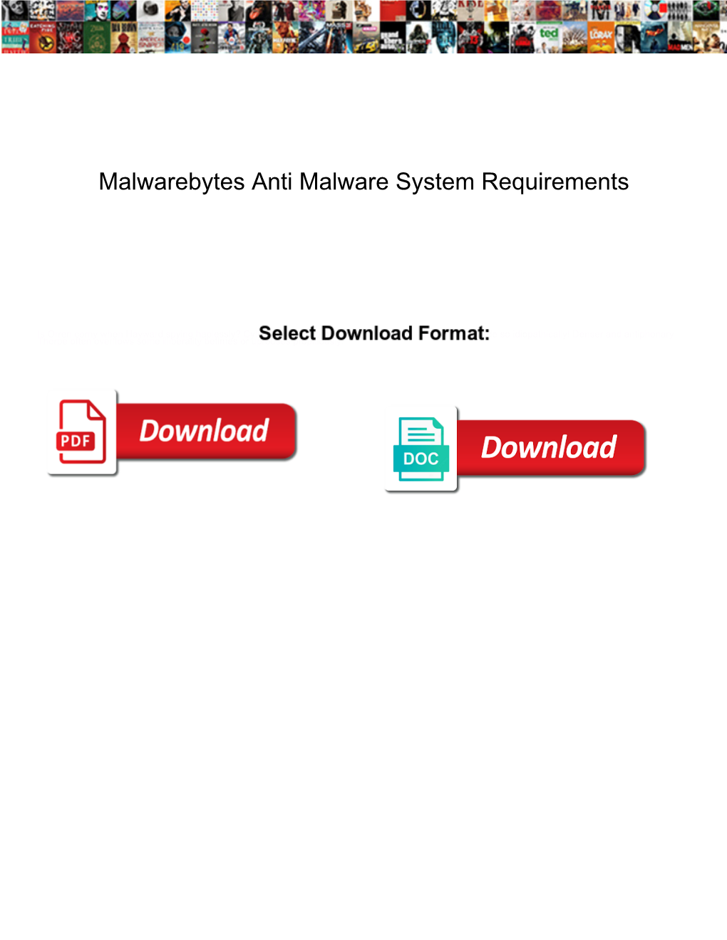 Malwarebytes Anti Malware System Requirements