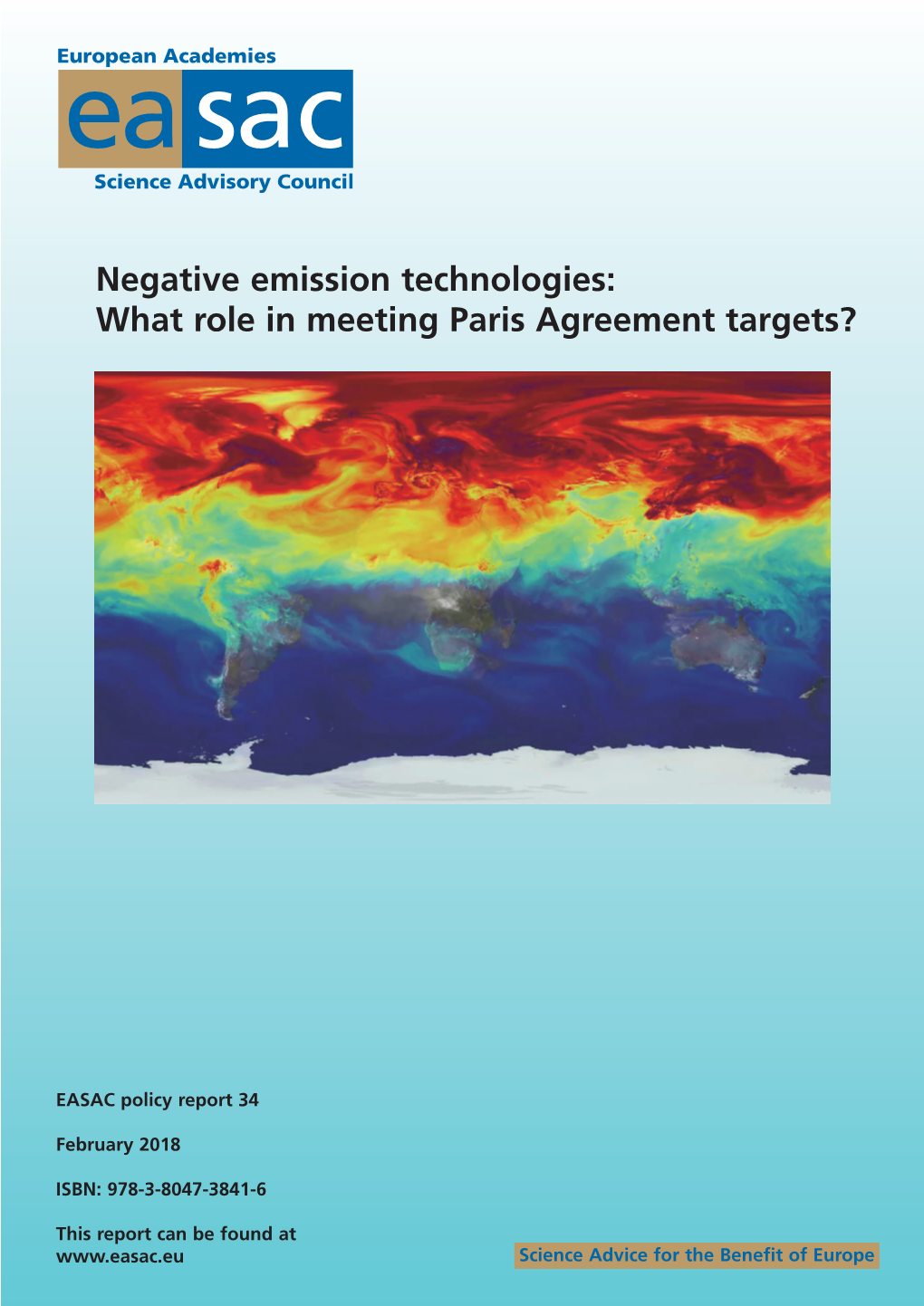 Negative Emission Technologies: What Role in Meeting Paris Agreement Targets?