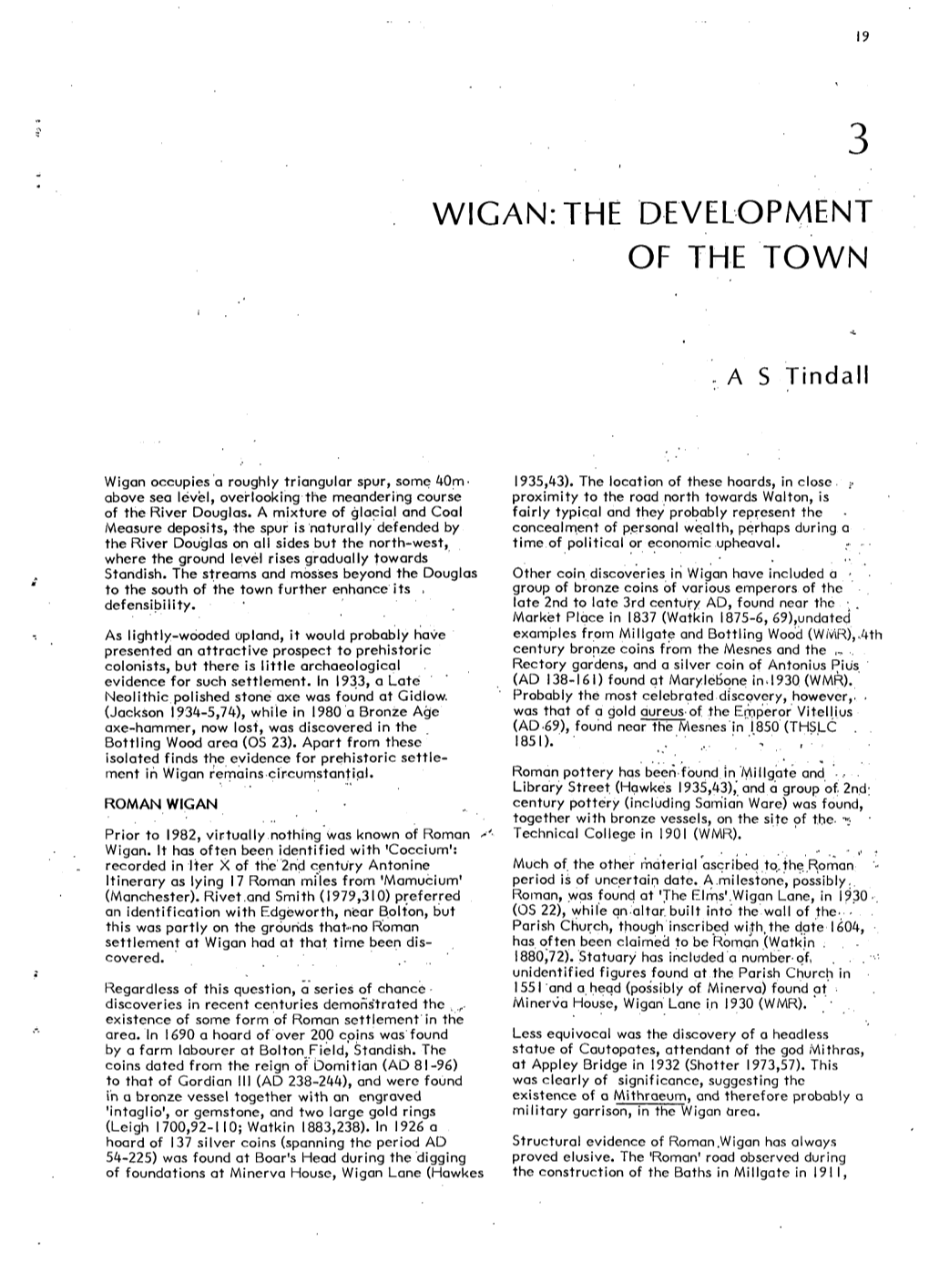 Wigan:The Development of the Town