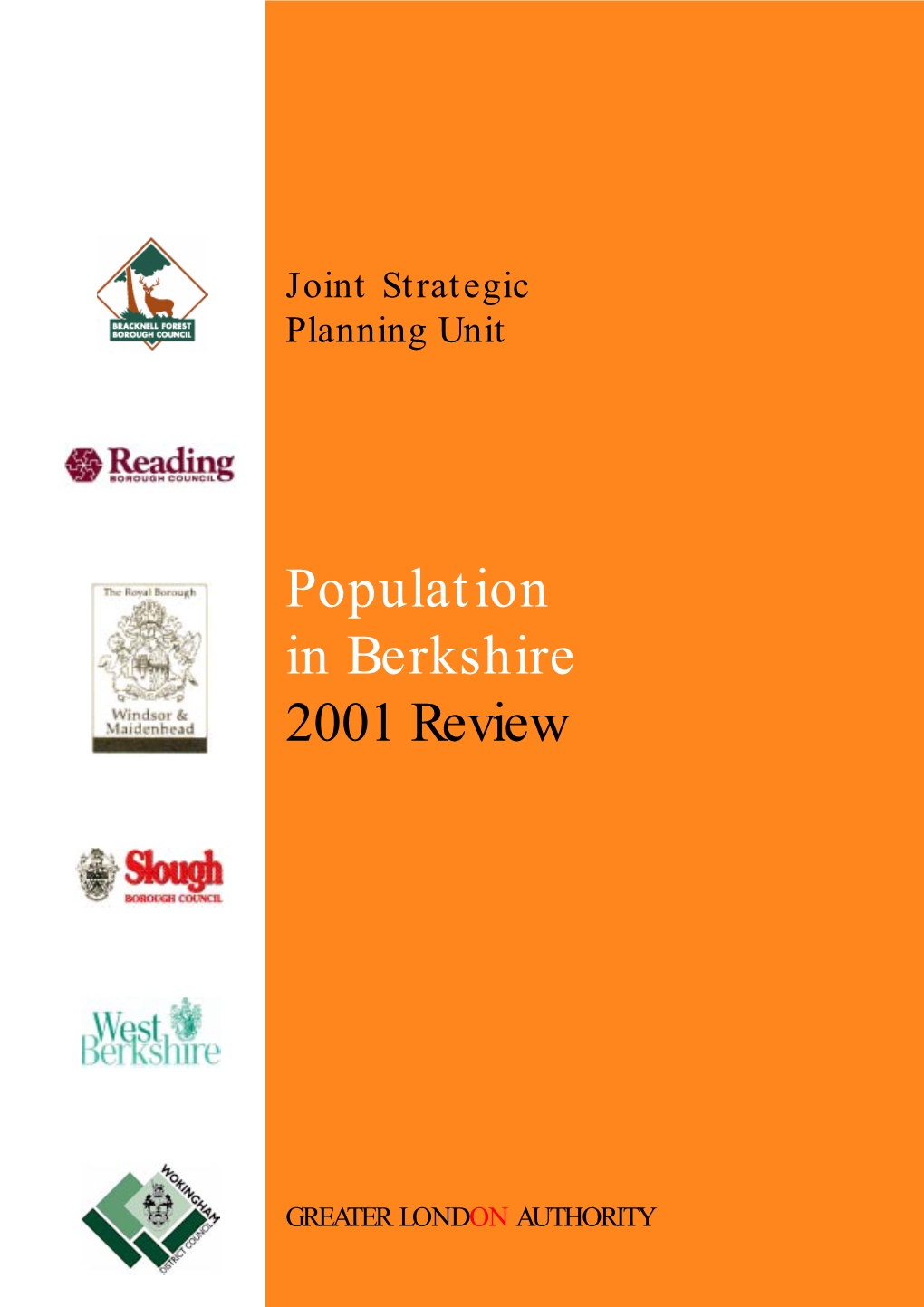 Population in Berkshire 2001 Review