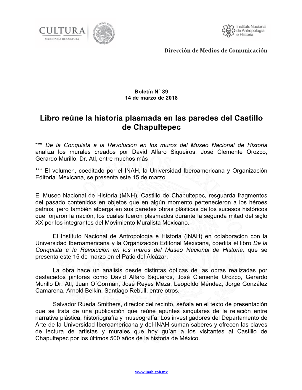 Libro Reúne La Historia Plasmada En Las Paredes Del Castillo De Chapultepec