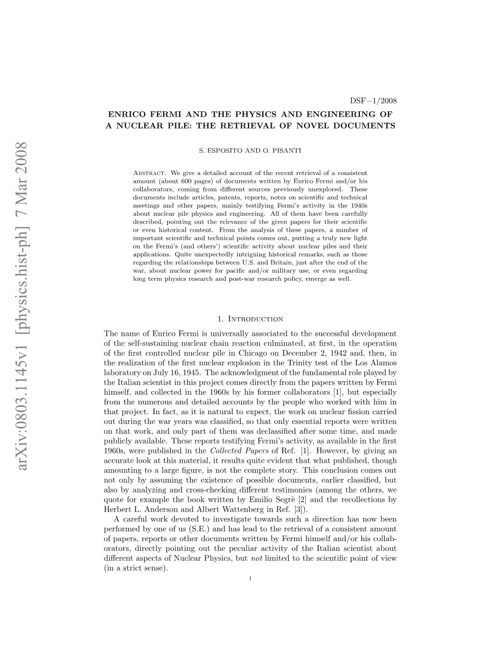 Arxiv:0803.1145V1 [Physics.Hist-Ph] 7 Mar 2008 Ut O Xml H Okwitnb Mlosg` 2 N Th [3])