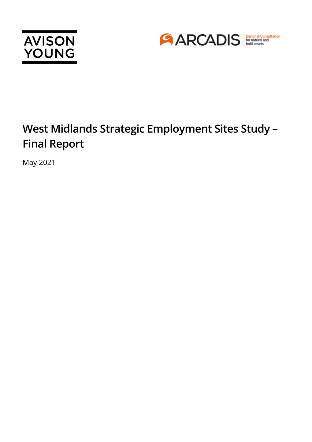 West Midlands Strategic Employment Sites Study – Final Report