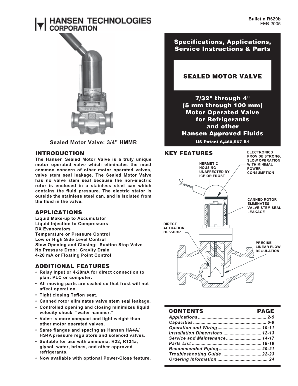 Sealed Motor Valve