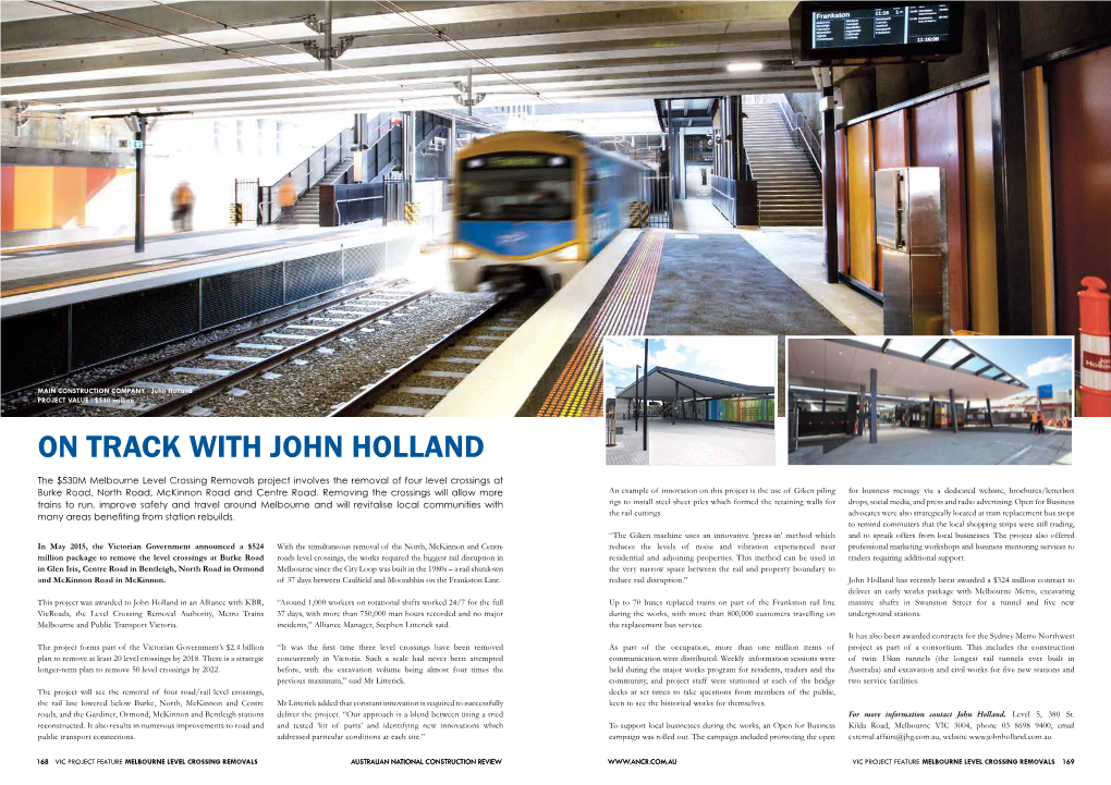 On Track with John Holland