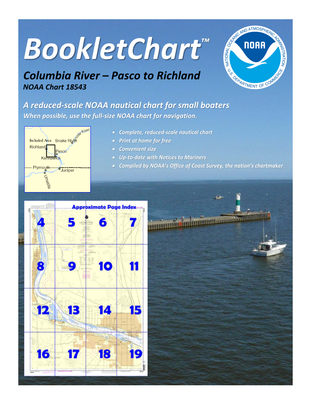 Columbia River – Pasco to Richland NOAA Chart 18543