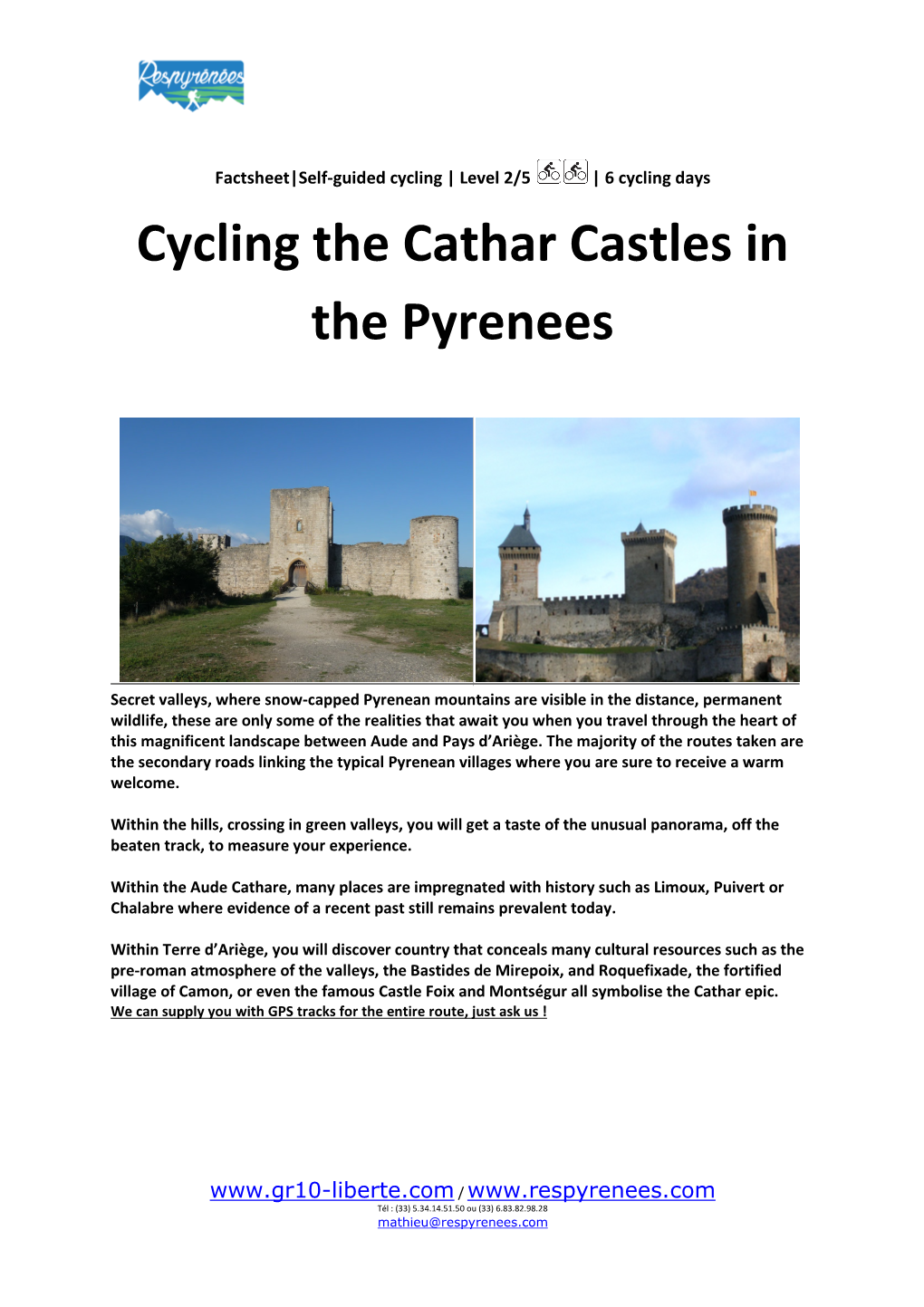 Cycling the Cathar Castles in the Pyrenees