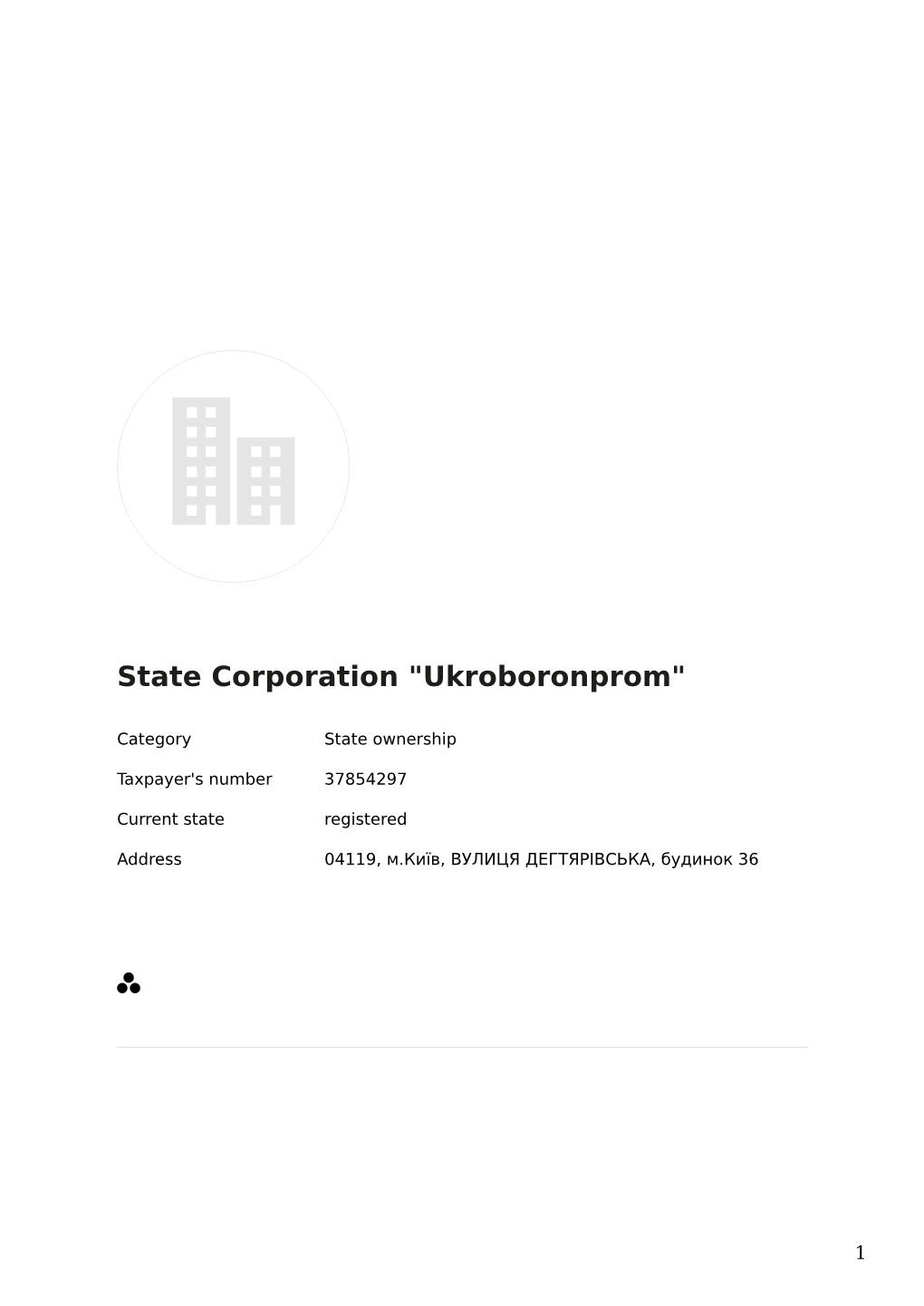 PEP: State Corporation "Ukroboronprom" (37854297)