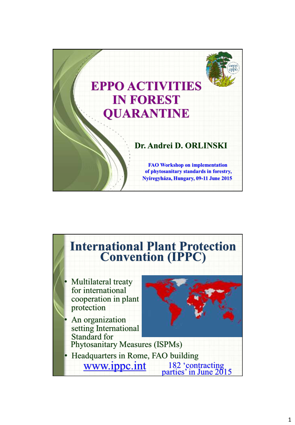 European and Mediterranean Plant Protection