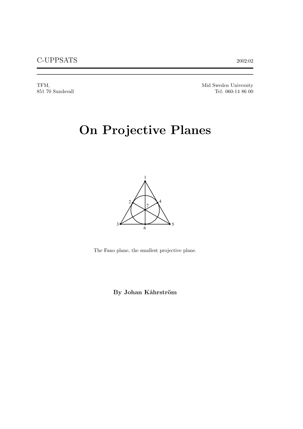 On Projective Planes