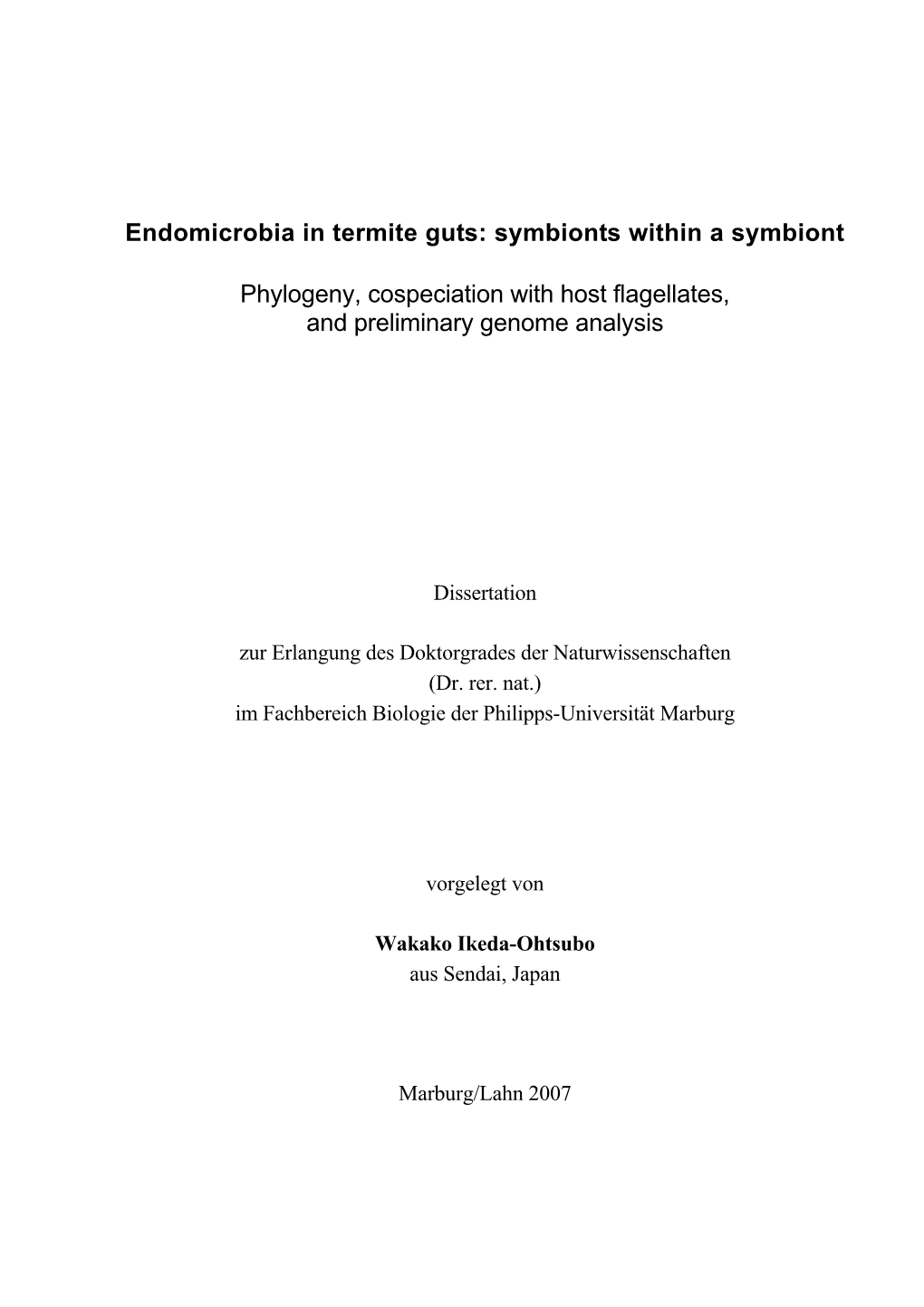 Endomicrobia in Termite Guts: Symbionts Within a Symbiont