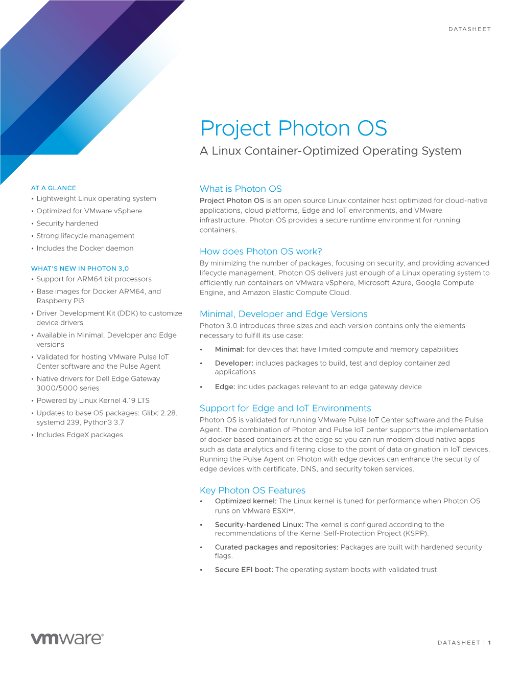 Project Photon OS a Linux Container-Optimized Operating System