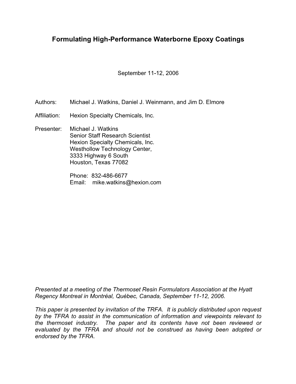 Formulating High-Performance Waterborne Epoxy Coatings