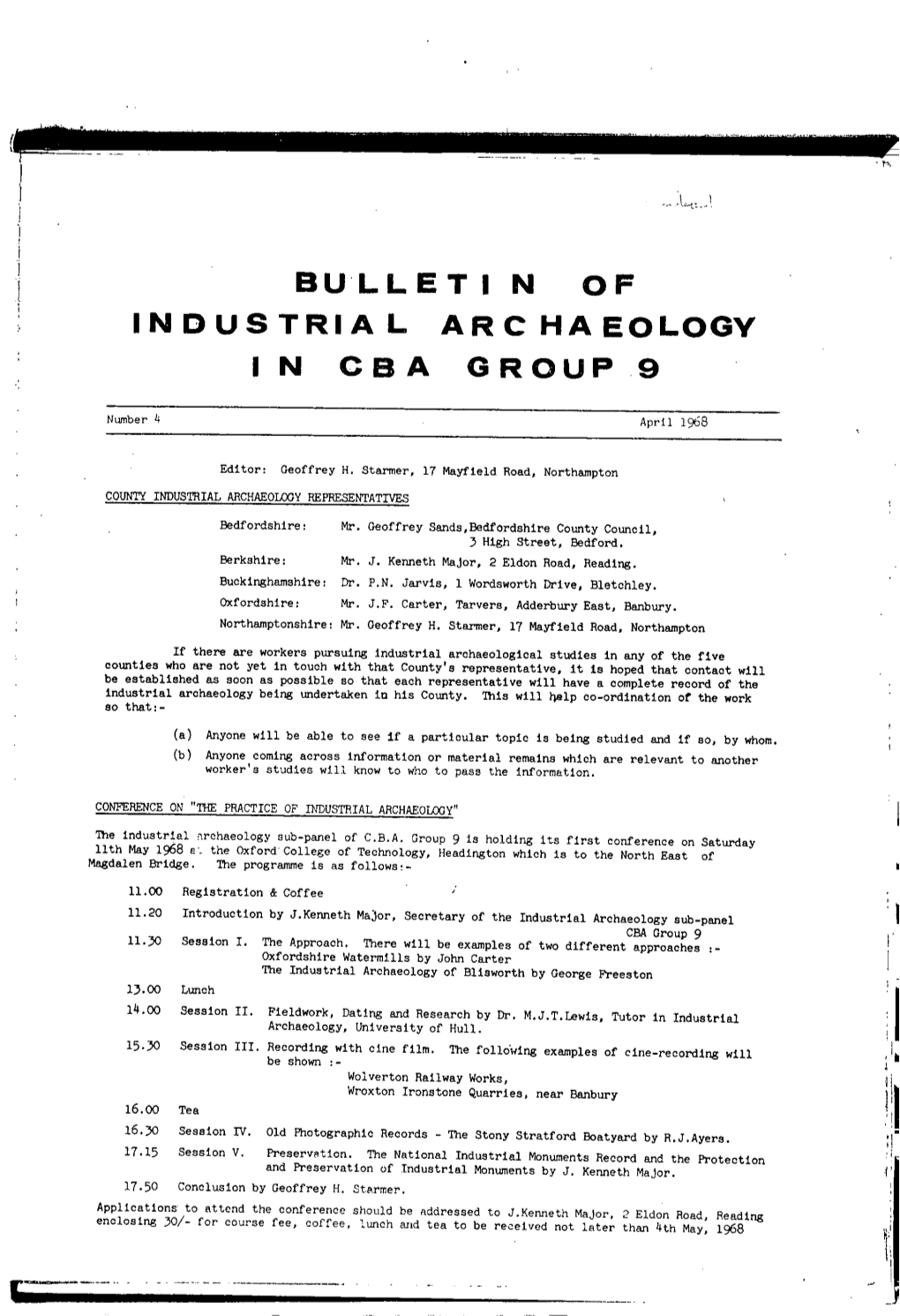 Bullet I N of Indus Tria L Arc Ha Eology in Cb a Group 9