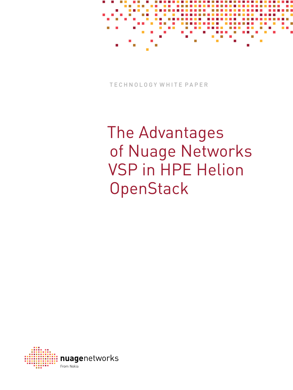 The Advantages of Nuage Networks VSP in HPE Helion Openstack