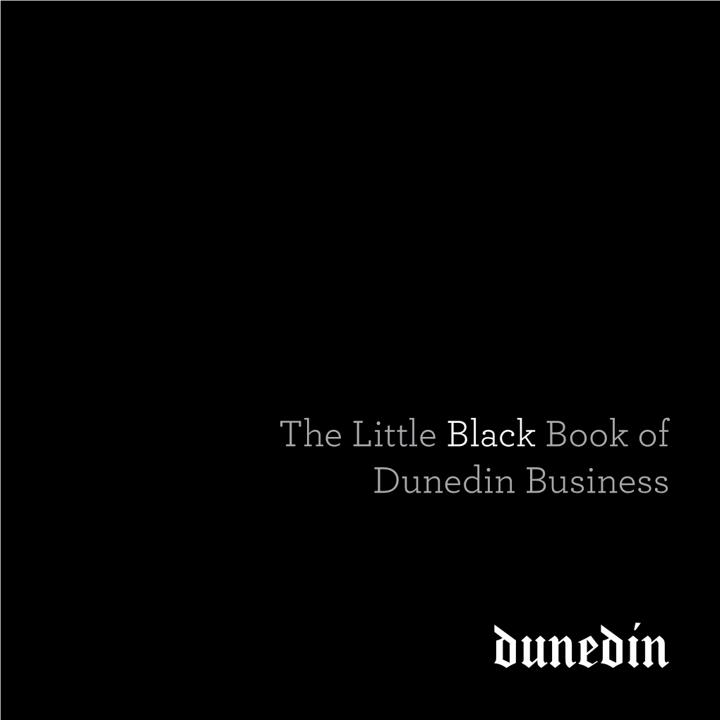 The Little Black Book of Dunedin Business Background