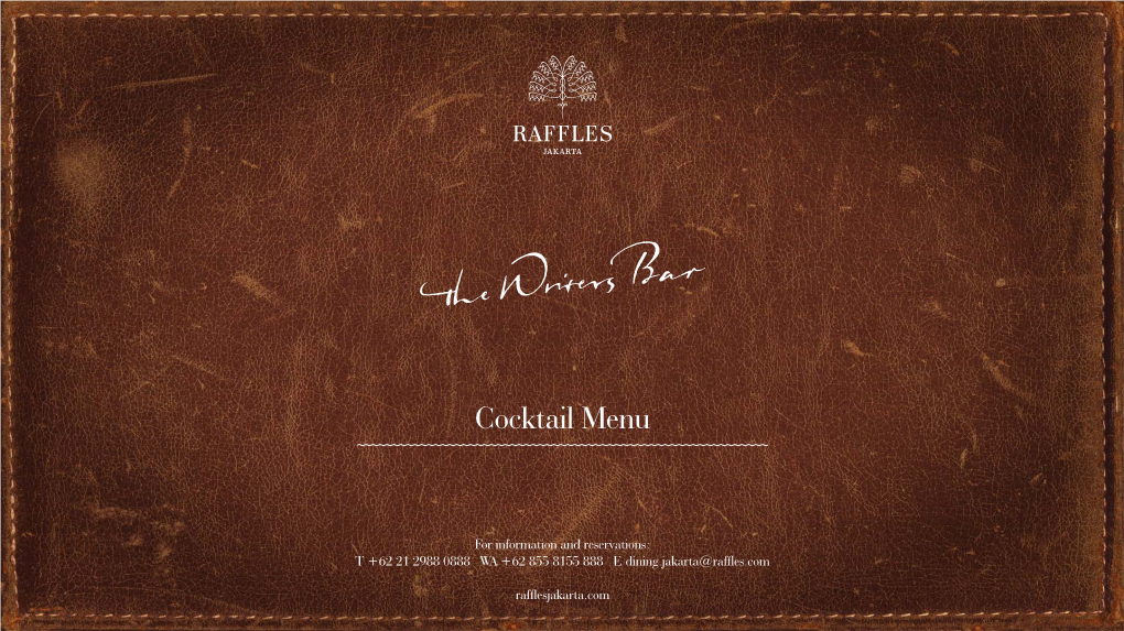 Cocktail Menu