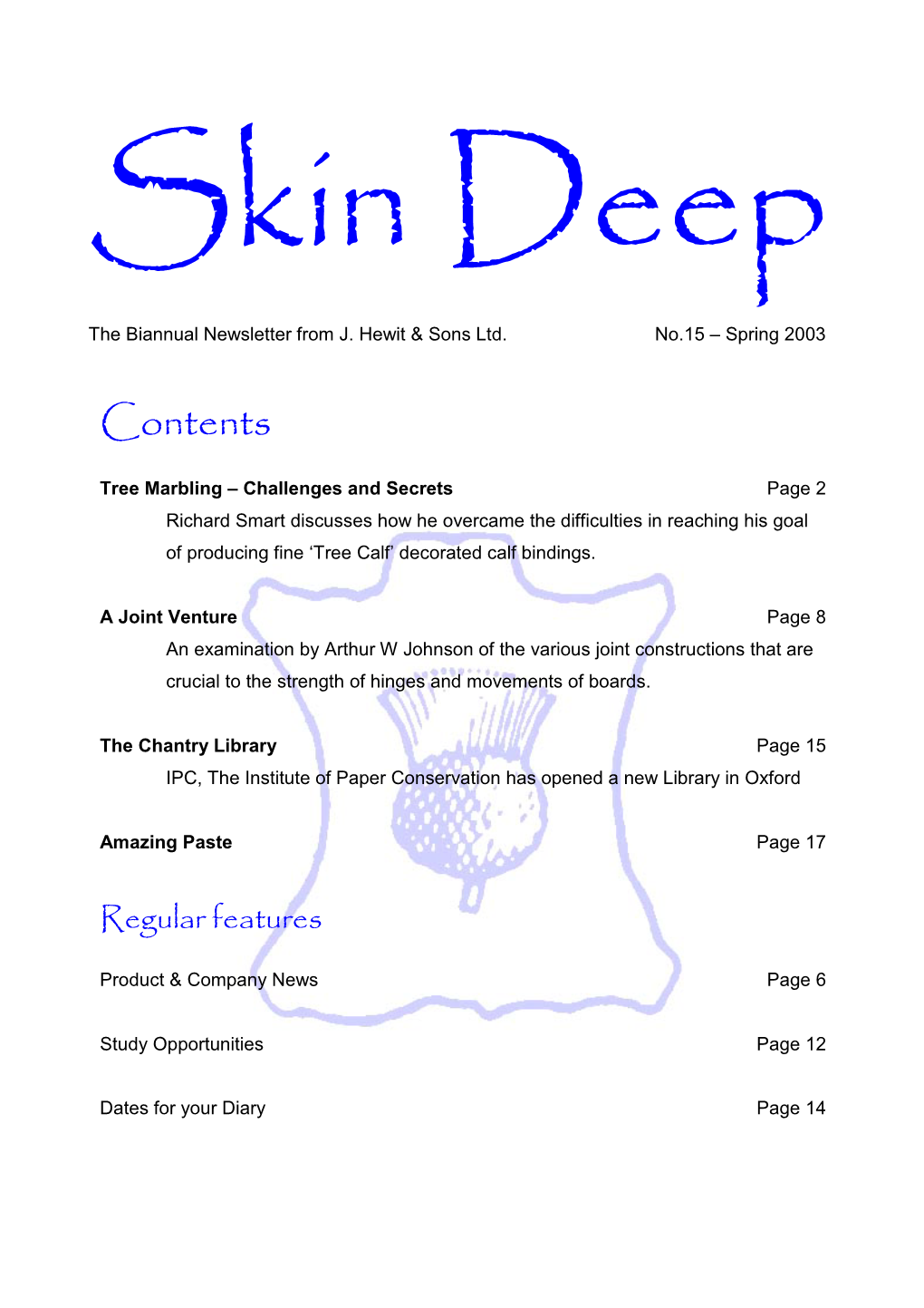 Skin Deep Volume 15