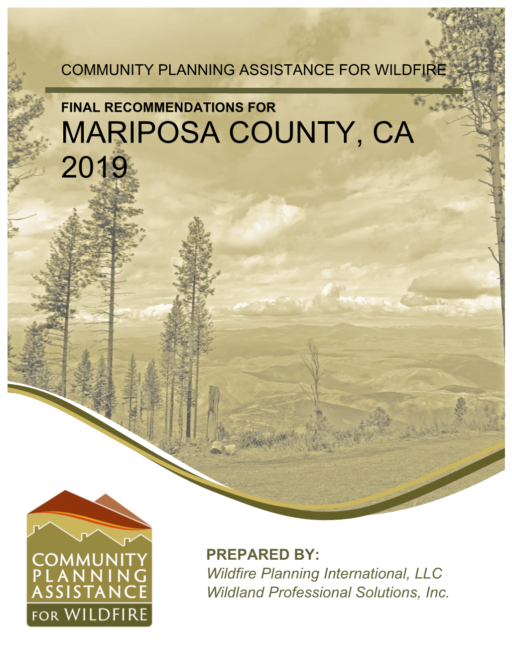 Mariposa County, Ca 2019