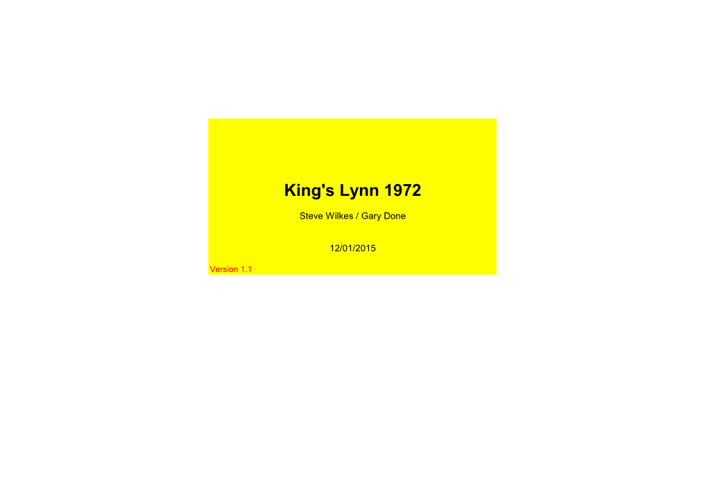 King's Lynn 1972