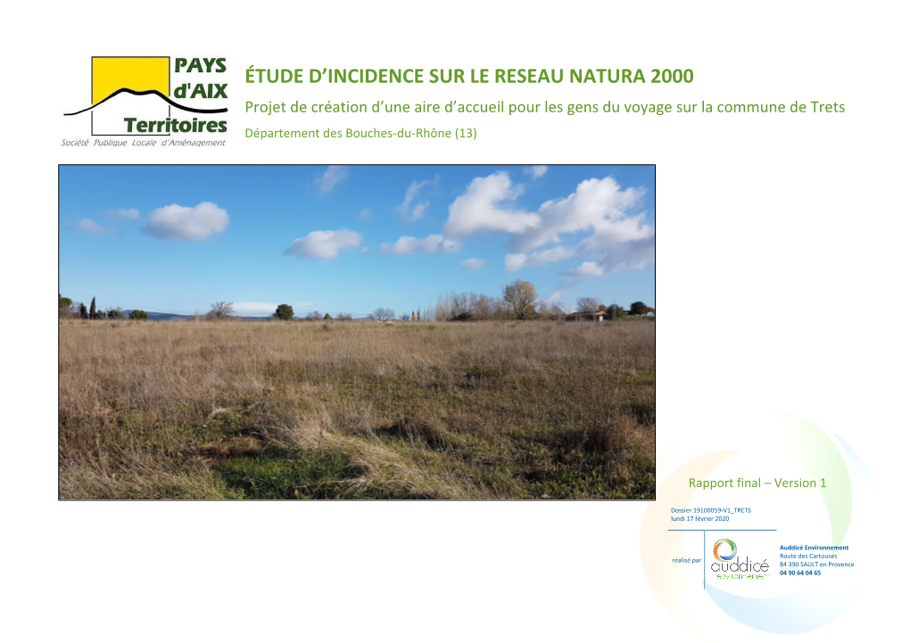 Annexe 0 Natura 2000 Trets 17022020