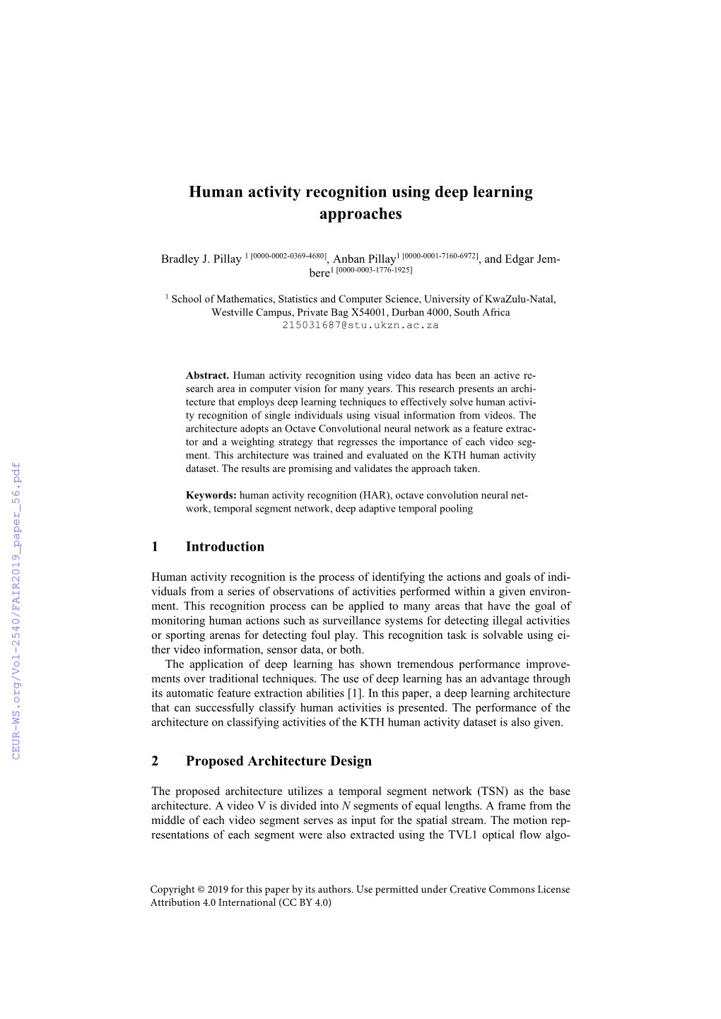 Human Activity Recognition Using Deep Learning Approaches