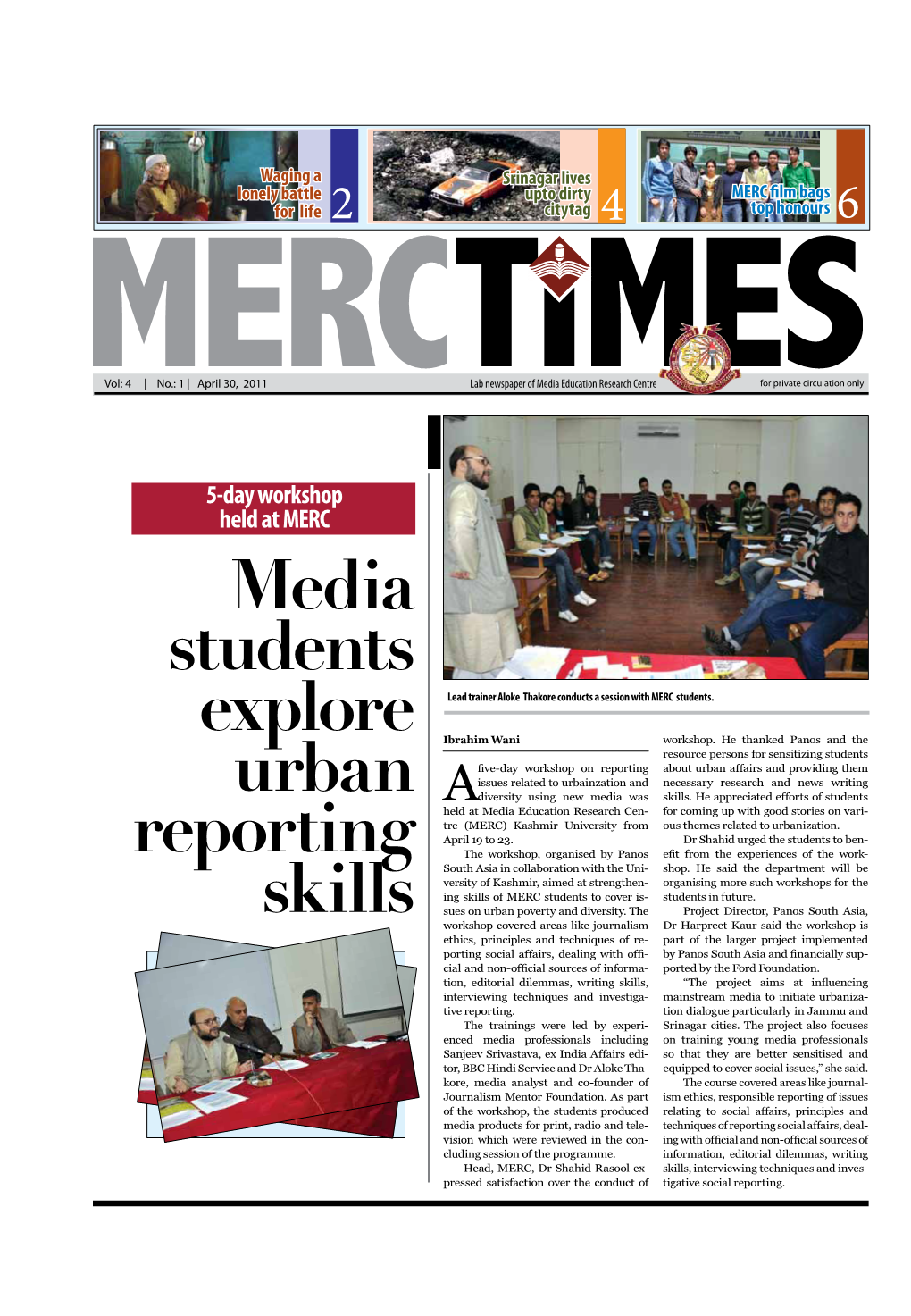 Media Students Explore Urban Reporting Skills