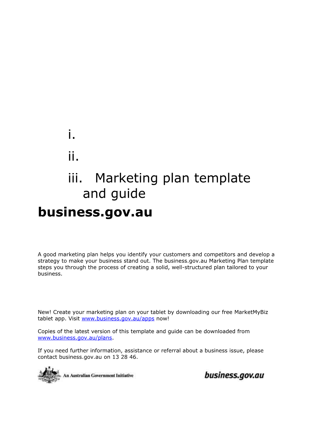 Marketing Plan Guide