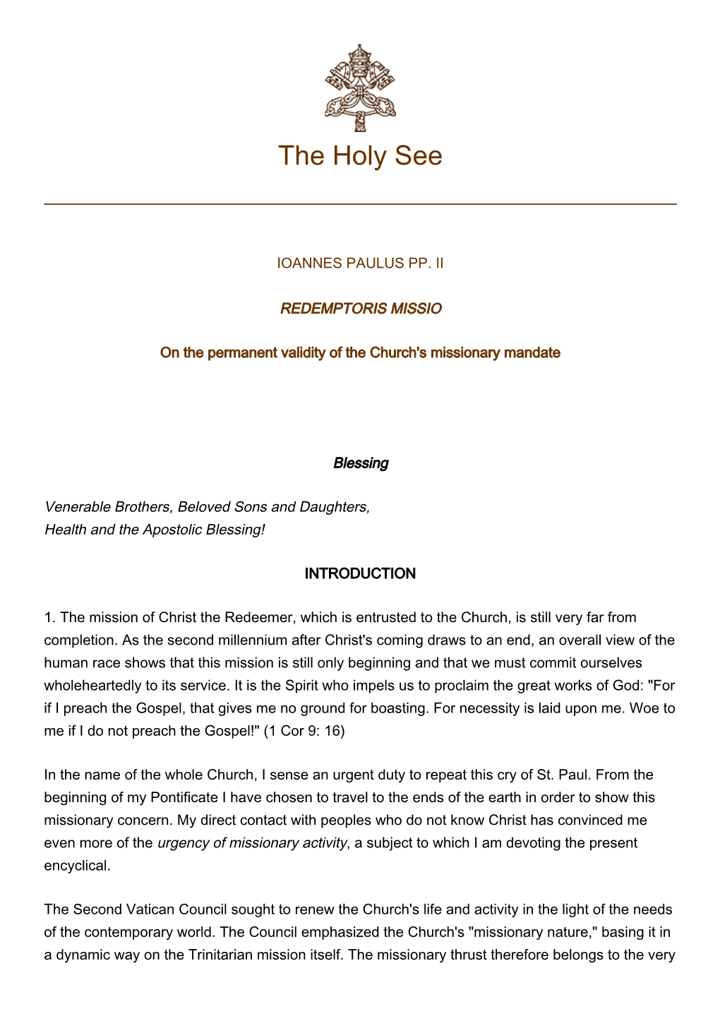 The Holy See