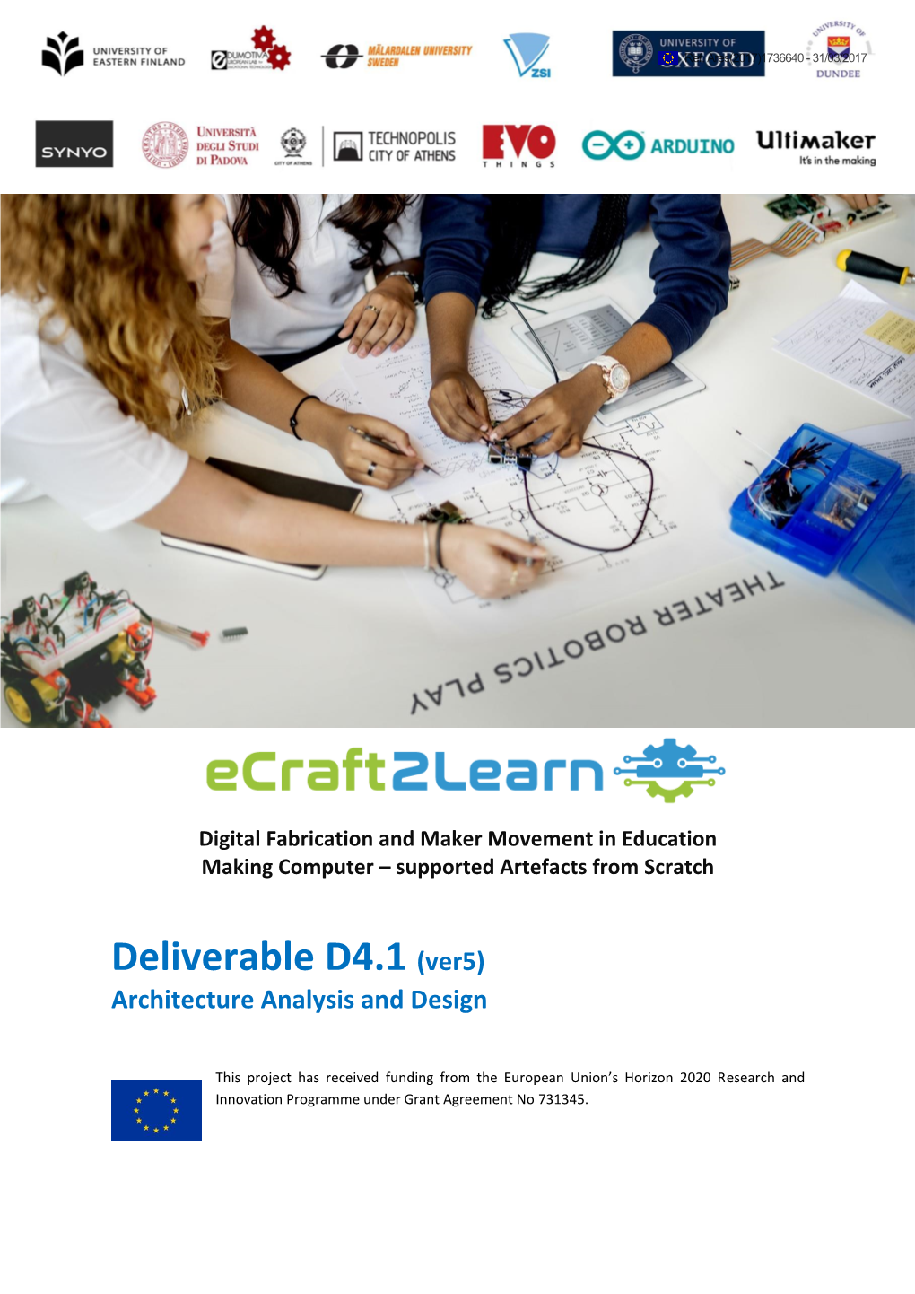 Deliverable D4.1 (Ver5) Architecture Analysis and Design
