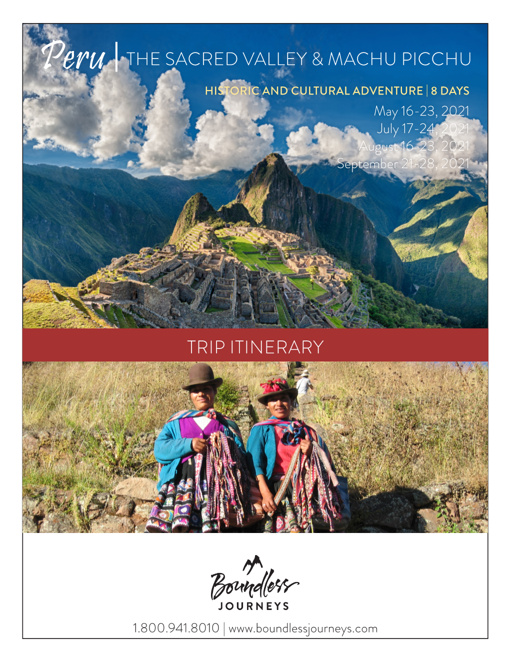 Peru | the SACRED VALLEY & MACHU PICCHU TRIP ITINERARY