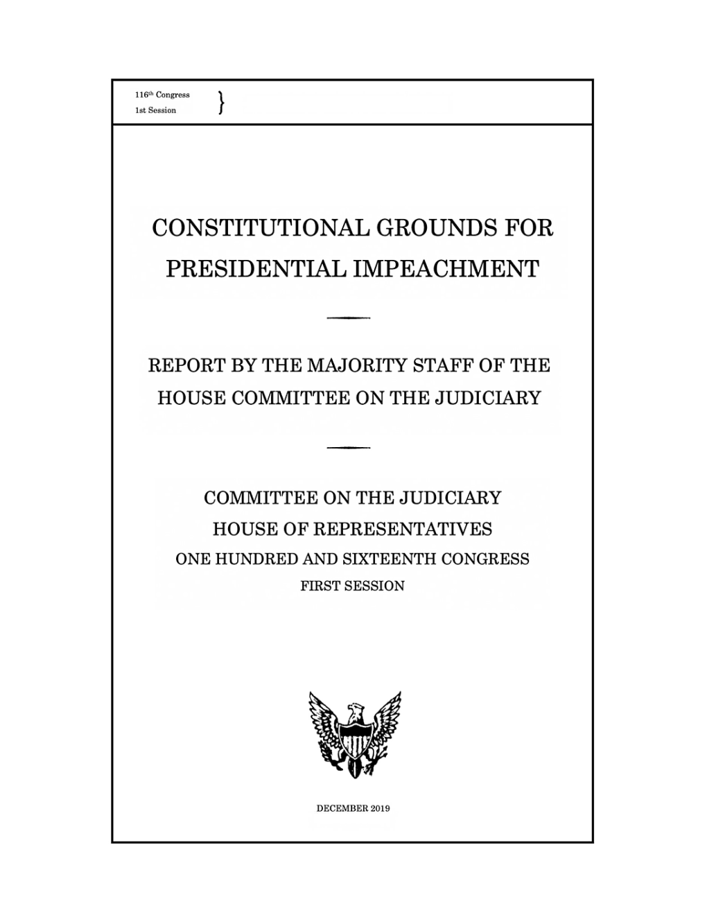 Constitutional Grounds for Presidential Impeachment