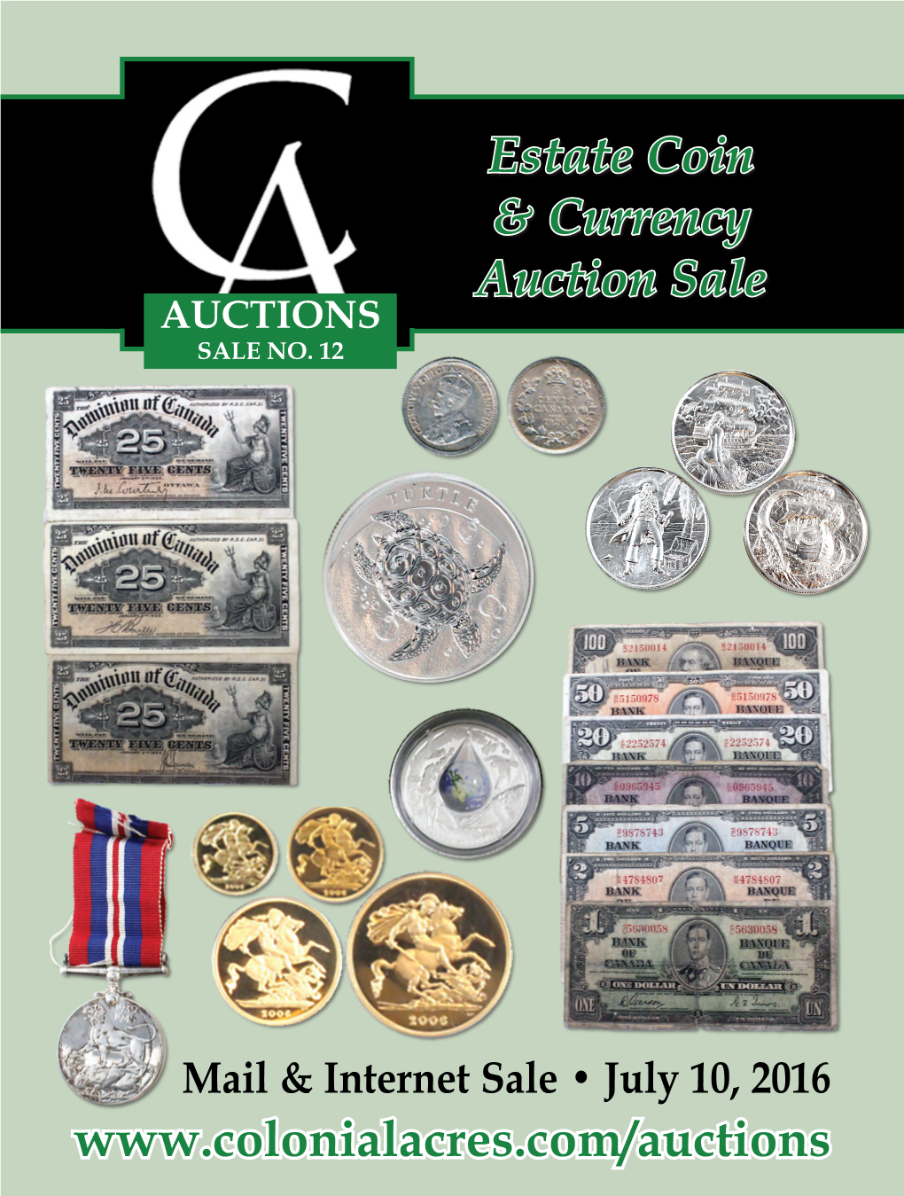 Estate Coin & Currency Auction Sale